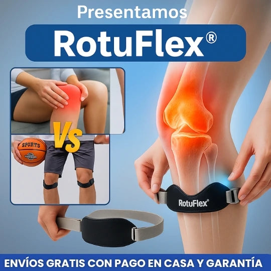 ROTUFLEX® RODILLERA ERGONÓMICA DE 8 PUNTOS ALIVIA DOLORES DE ROTULA Y ARTROSIS