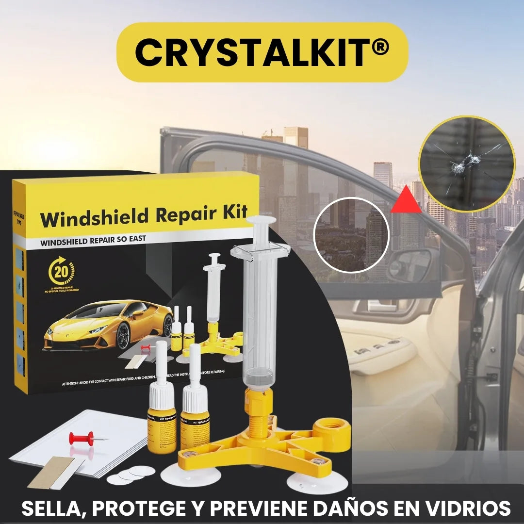 CRYSTALKIT® RESINA REPARADORA DE PARABRISAS Y VIDRIOS