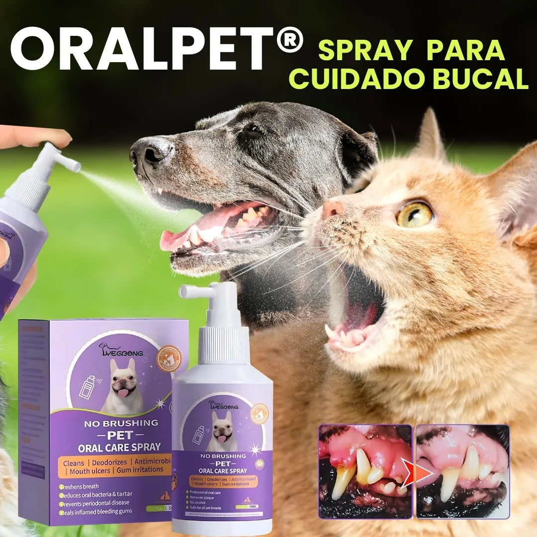 ORALPET® SPRAY BUCAL PARA MASCOTAS 100% NATURAL