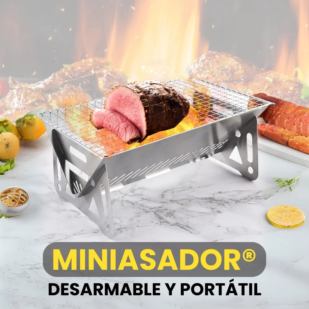 MINIPARRILLA® ASADOR DESMONTABLE DE ACERO INOXIDABLE