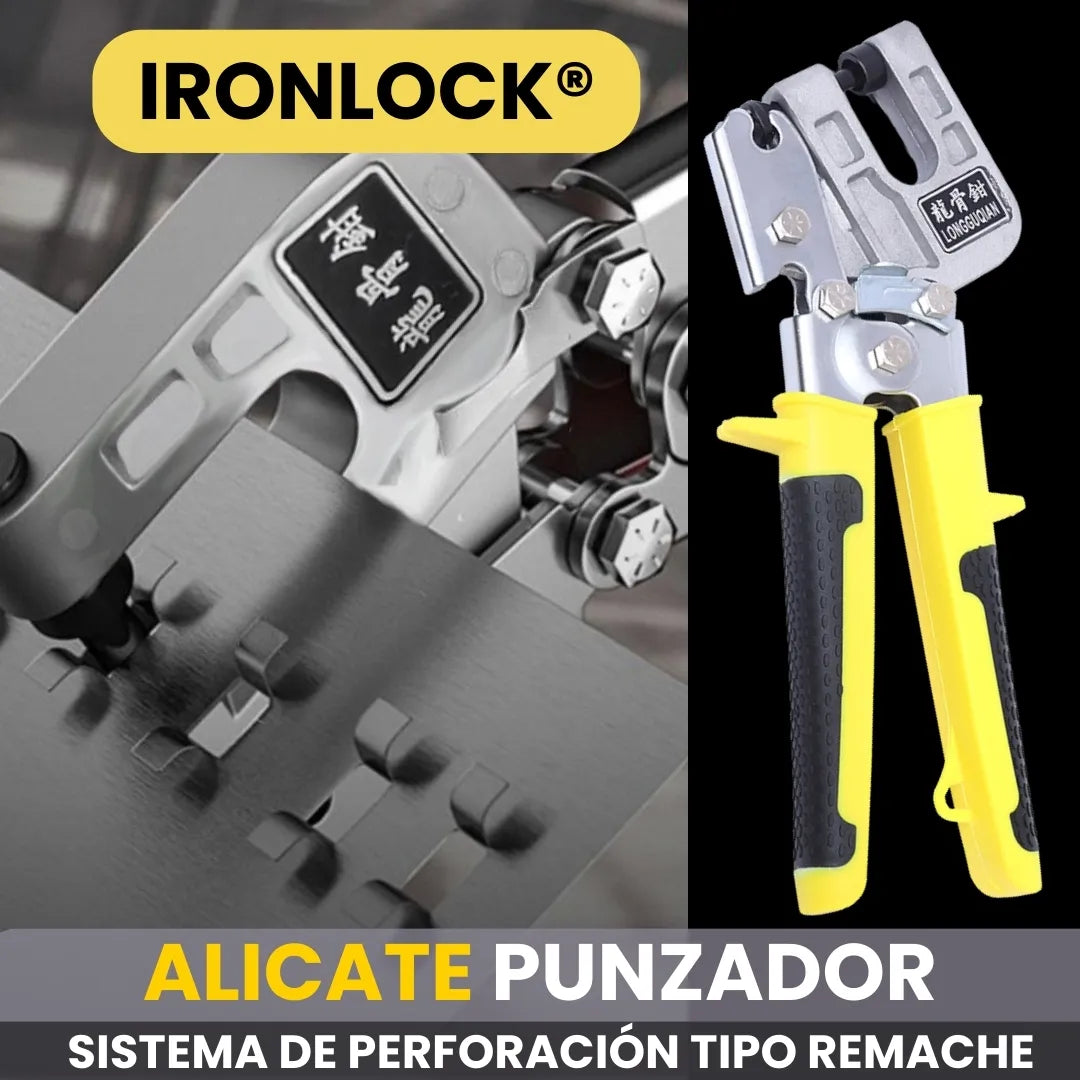 IRONLOCK® ALICATE PUNZADOR DE ACERO INOXIDABLE PARA UNIR PERFILES METALICOS