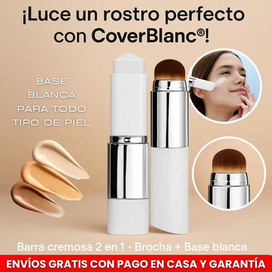 CoverBlanc® Base en barra 2 en 1 que cambia de Color, base iluminadora hidratante ligera cremosa que cambia de Color para todo tipo de piel