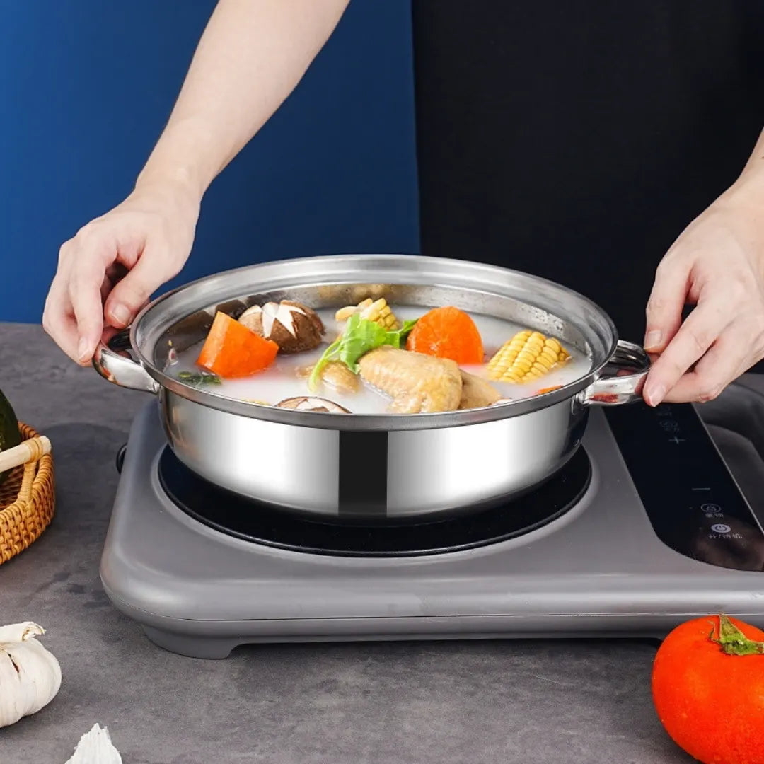 VAPOCHEF® SET X2 OLLAS A VAPOR DE ACERO INOXIDABLE MULTIFUNCIONAL