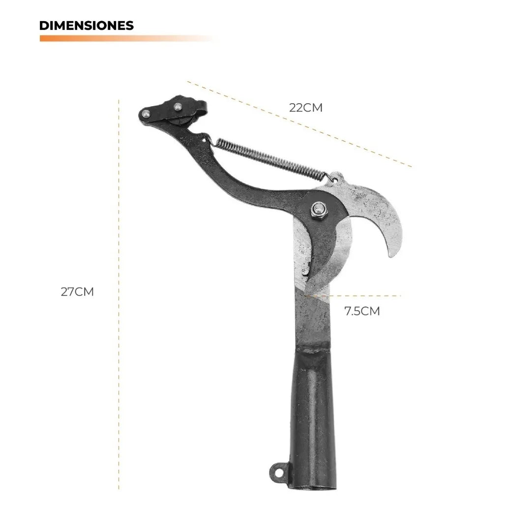 PODAEXTEN® TIJERA PODADORA DE POLEA DE GRAN ALTURA EN ACERO REFORZADO