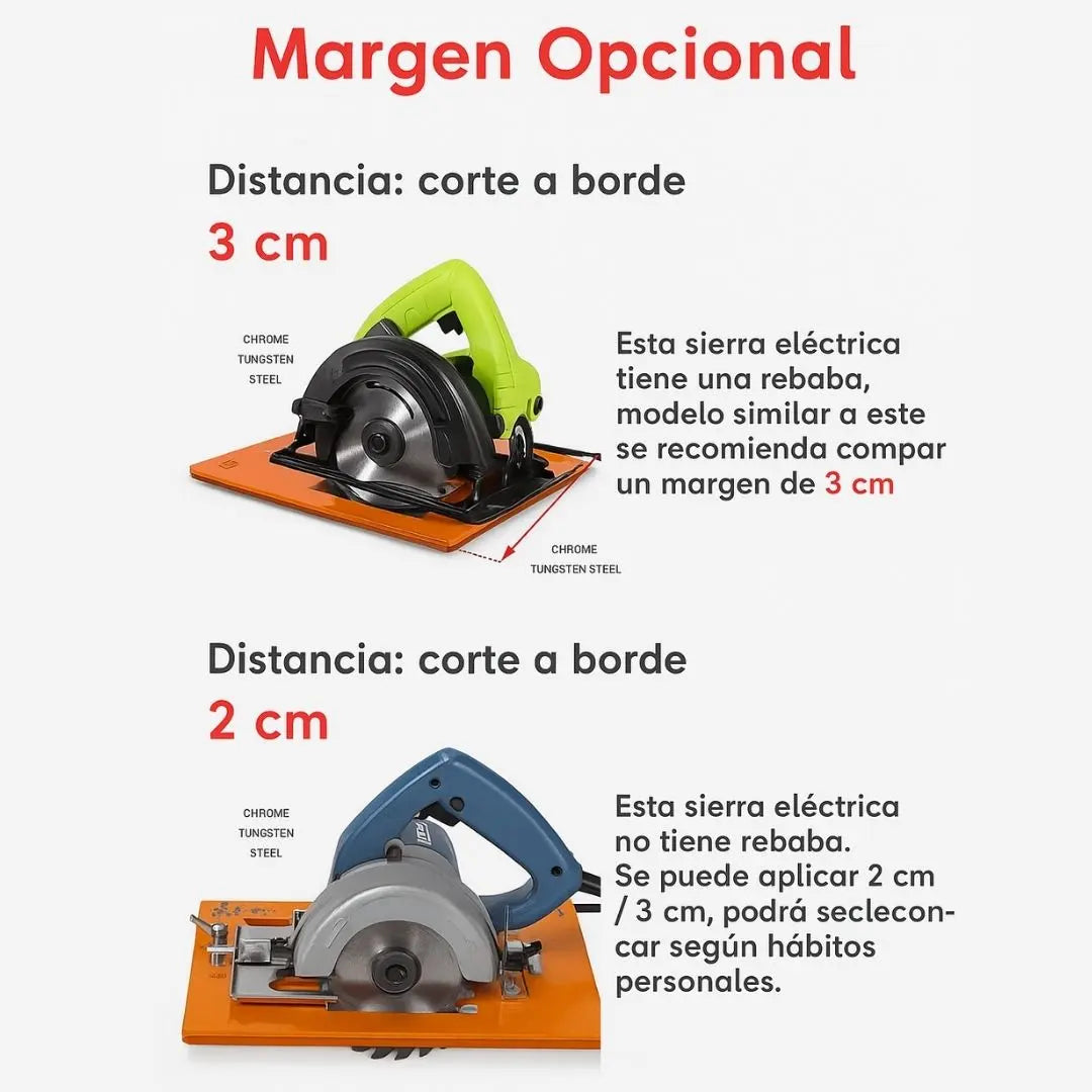 ANGLECUT® BASE GUIA DE CORTE PROFESIONAL PARA SIERRA CIRCULAR