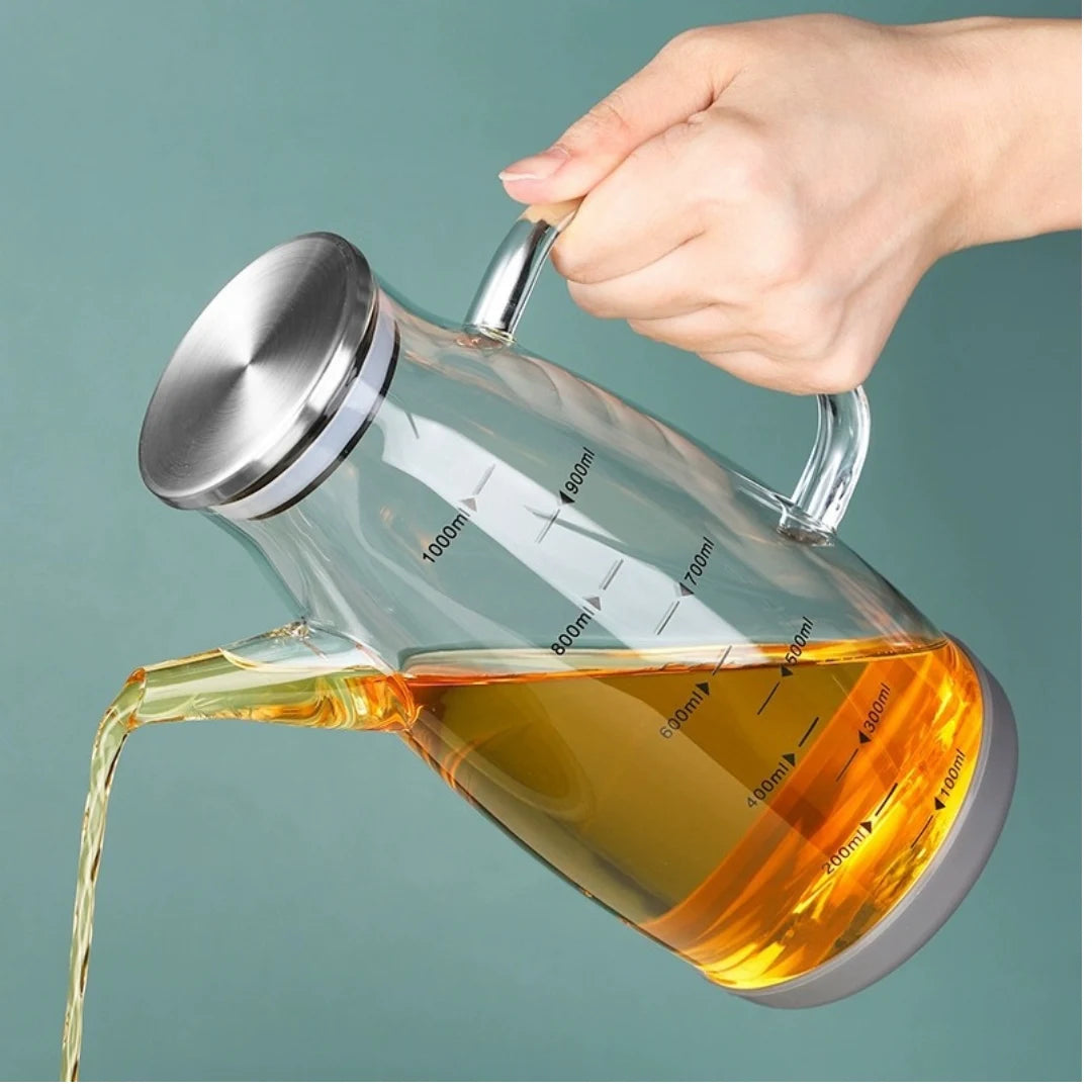 CRYSTALOIL® ACEITERA PREMIUM DE VIDRIO ÁMBAR 1 LT