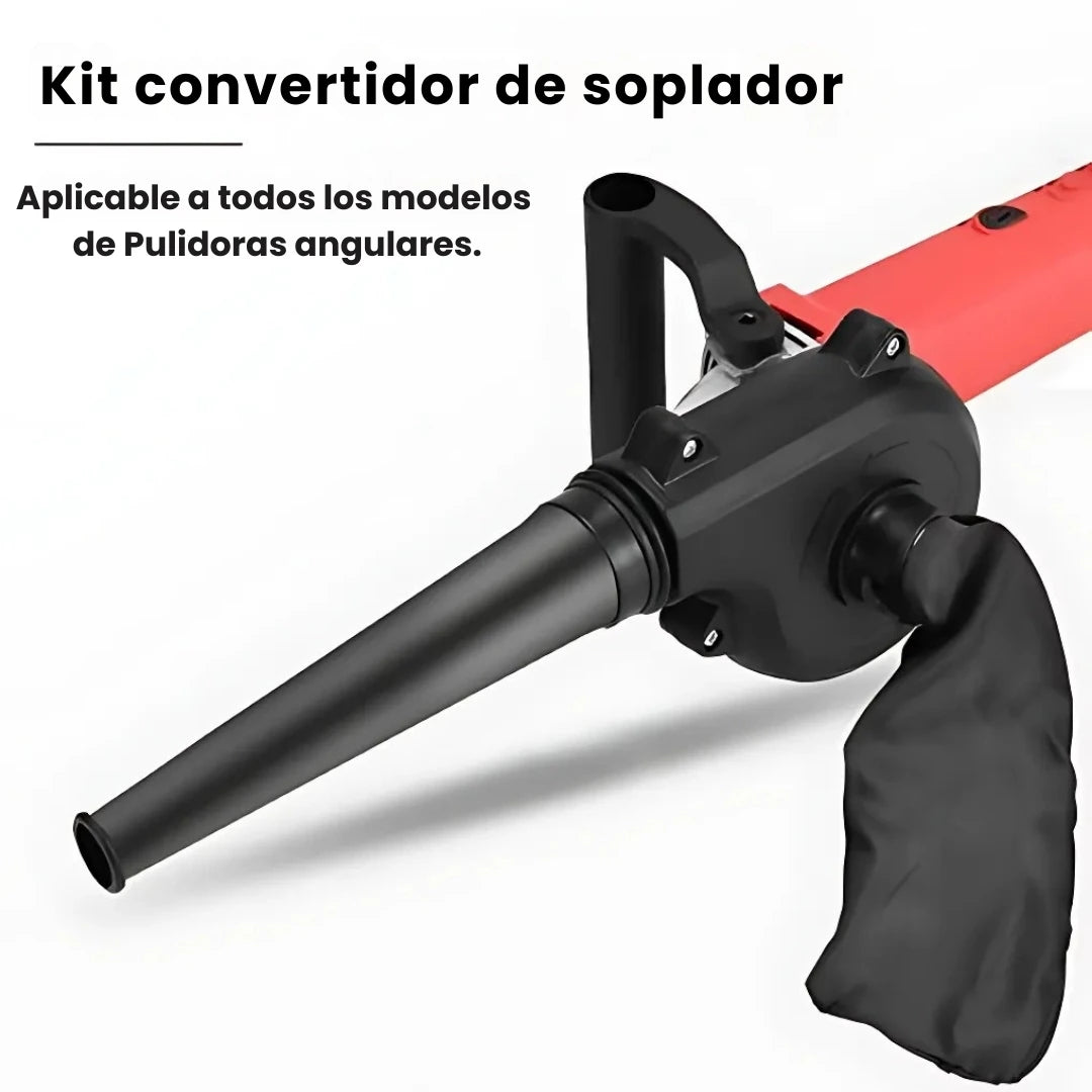 PULI-TURBO® 2EN1 KIT PARA CONVERTIR PULIDORA ANGULAR EN ASPIRADORA Y SOPLADOR