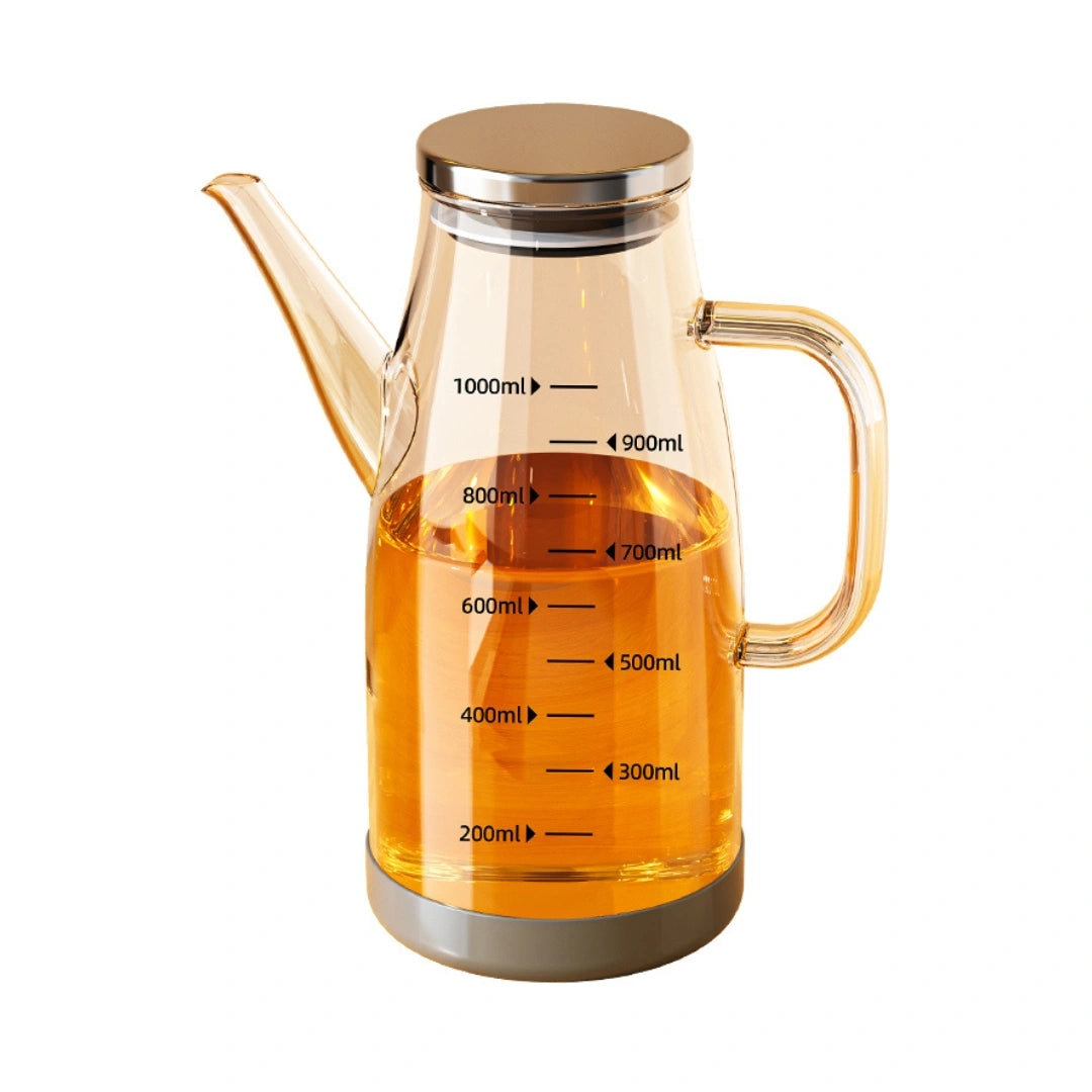 CRYSTALOIL® ACEITERA PREMIUM DE VIDRIO ÁMBAR 1 LT