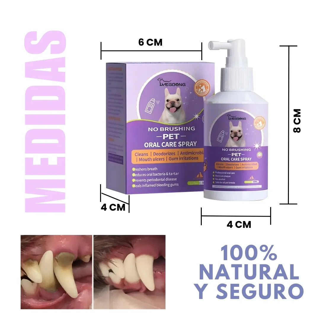 ORALPET® SPRAY BUCAL PARA MASCOTAS 100% NATURAL