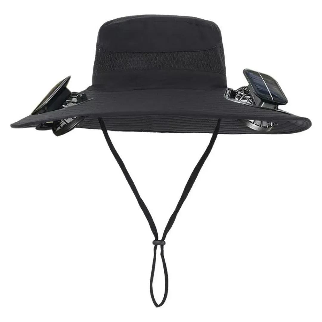 SOMBRERO FRESH® 2 VENTILADORES CON PANEL SOLAR