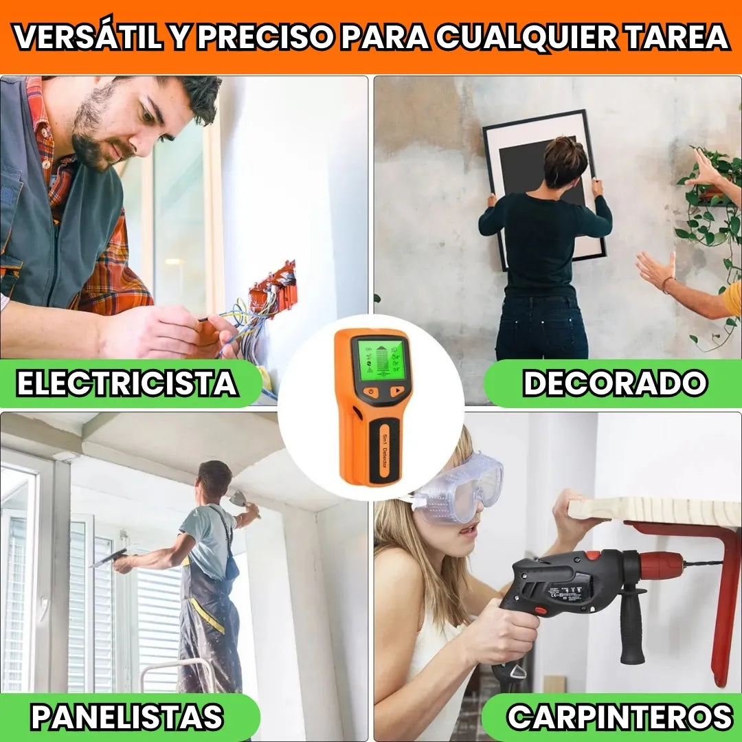 MULTISCAN® DETECTOR REMOTO DE PARED 5 EN 1: ENCUENTRA MADERA, VIGAS Y METAL