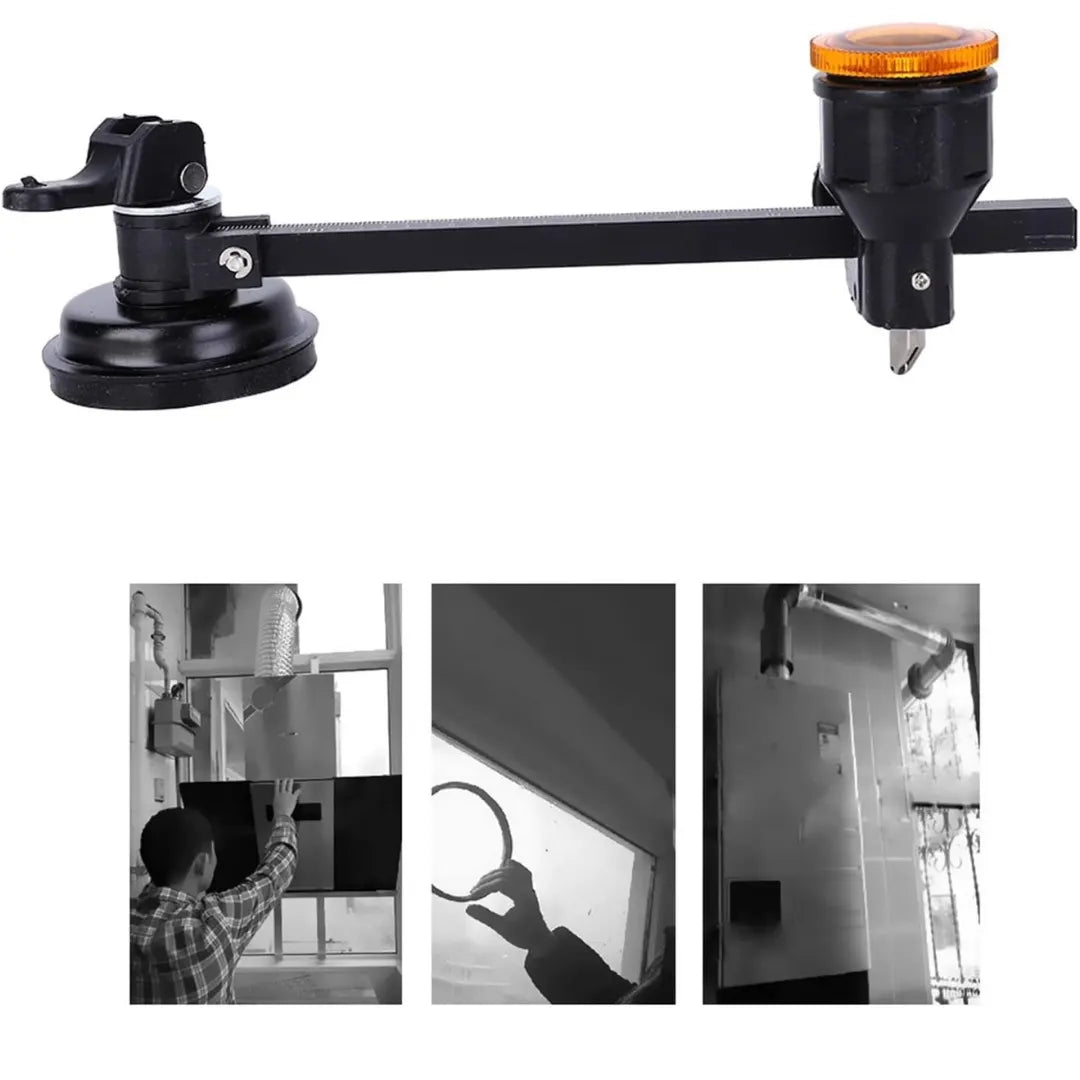CORTVID®  CORTADOR DE VIDRIO CIRCULAR CON VENTOSA Y CALIBRE DE BRUJULA