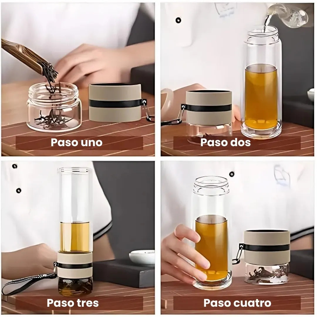 STANLYFUSION® TERMO INFUSOR DOBLE VIDRIO Y ACERO