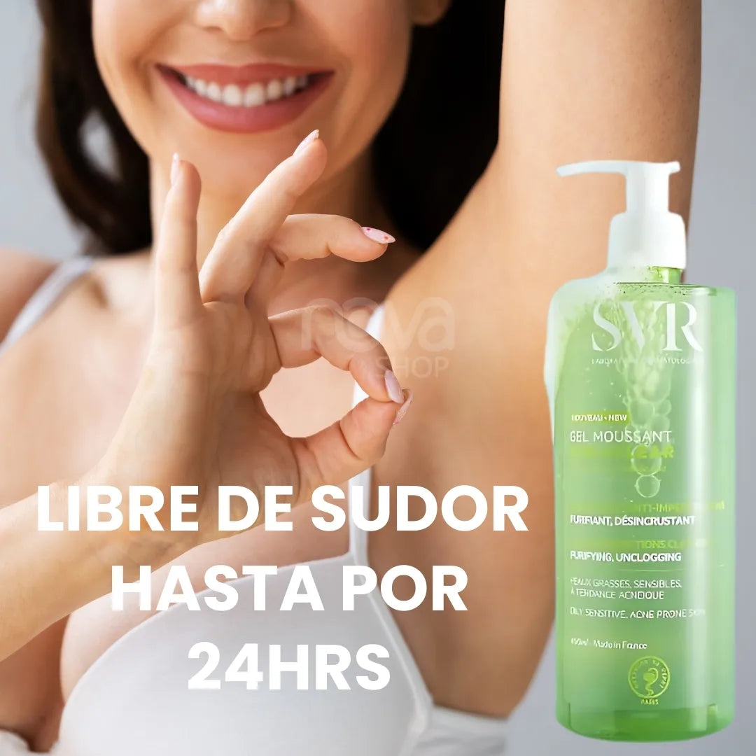 GEL MOUSANT SVR® DESODORANTE DE DUCHA, HIDRATA, REJUVENECE Y ELIMINA EL SUDOR