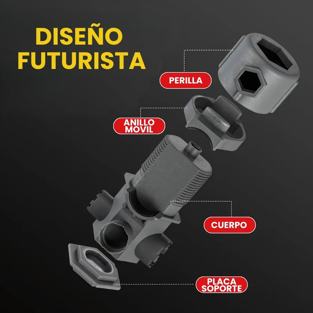 GRIFLEX® LLAVE MULTIFUNCIONAL 16 USOS PARA FONTANERIA DE GRIFOS UNIVERSAL