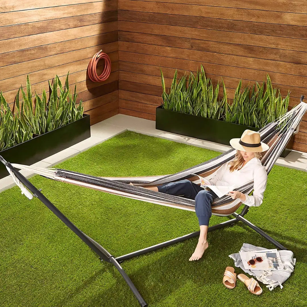 ECO-COMFORT® SOPORTE Y DESCANSADOR DE HAMACA