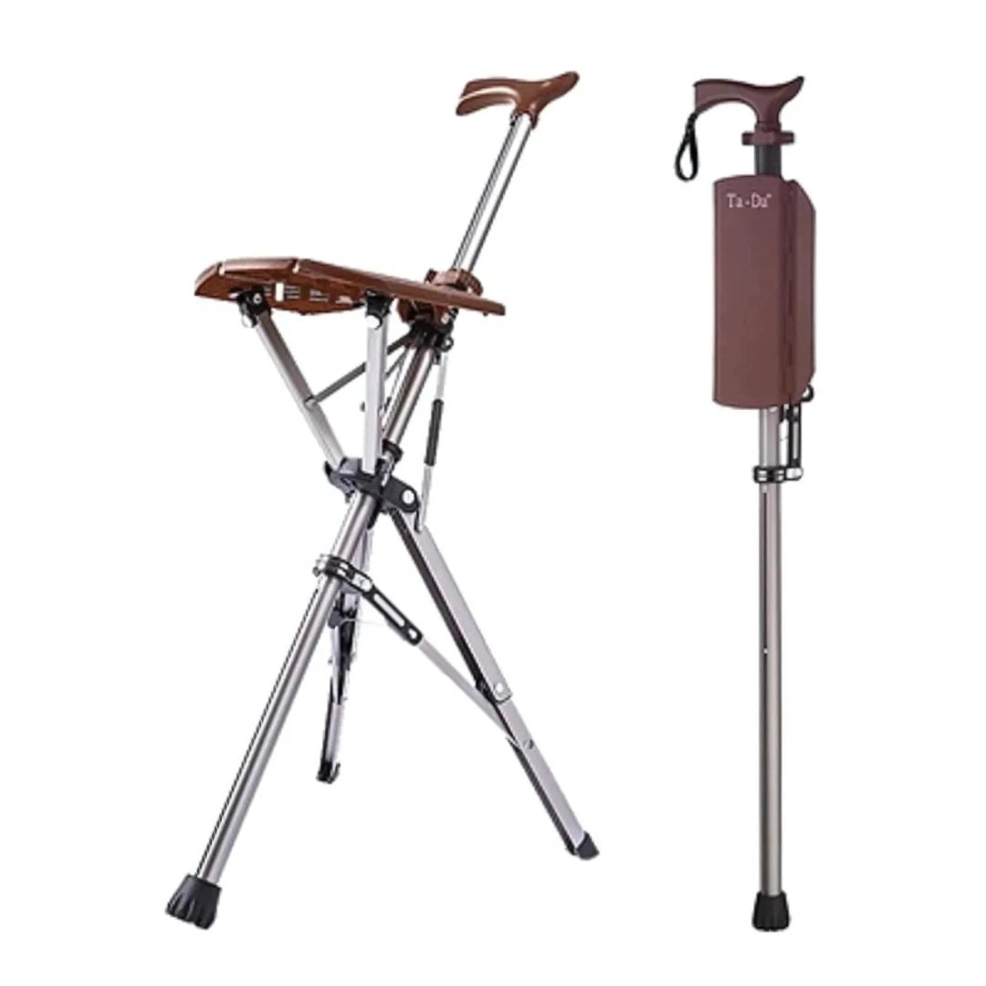 ALIVIOMOVIL® BASTÓN CON SILLA DESPLEGABLE