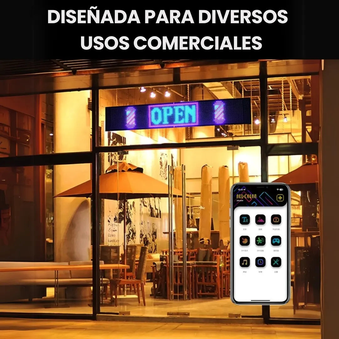 LEDCAR® PANTALLA LED FLEXIBLE UNIVERSAL PERSONALIZABLE