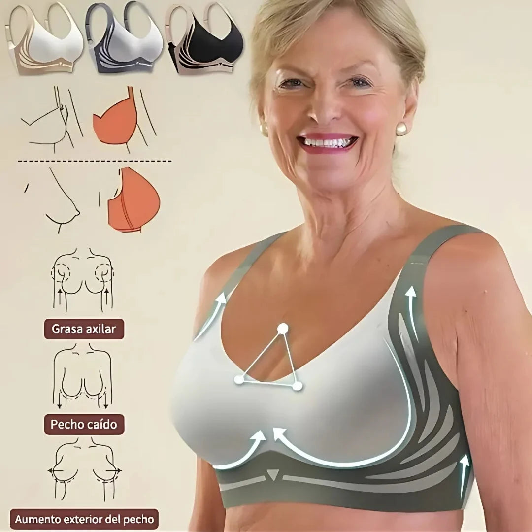 BRATOP® SOSTEN ANTIFLACIDEZ PUSH-UP SIN COSTURA NI VARILLAS