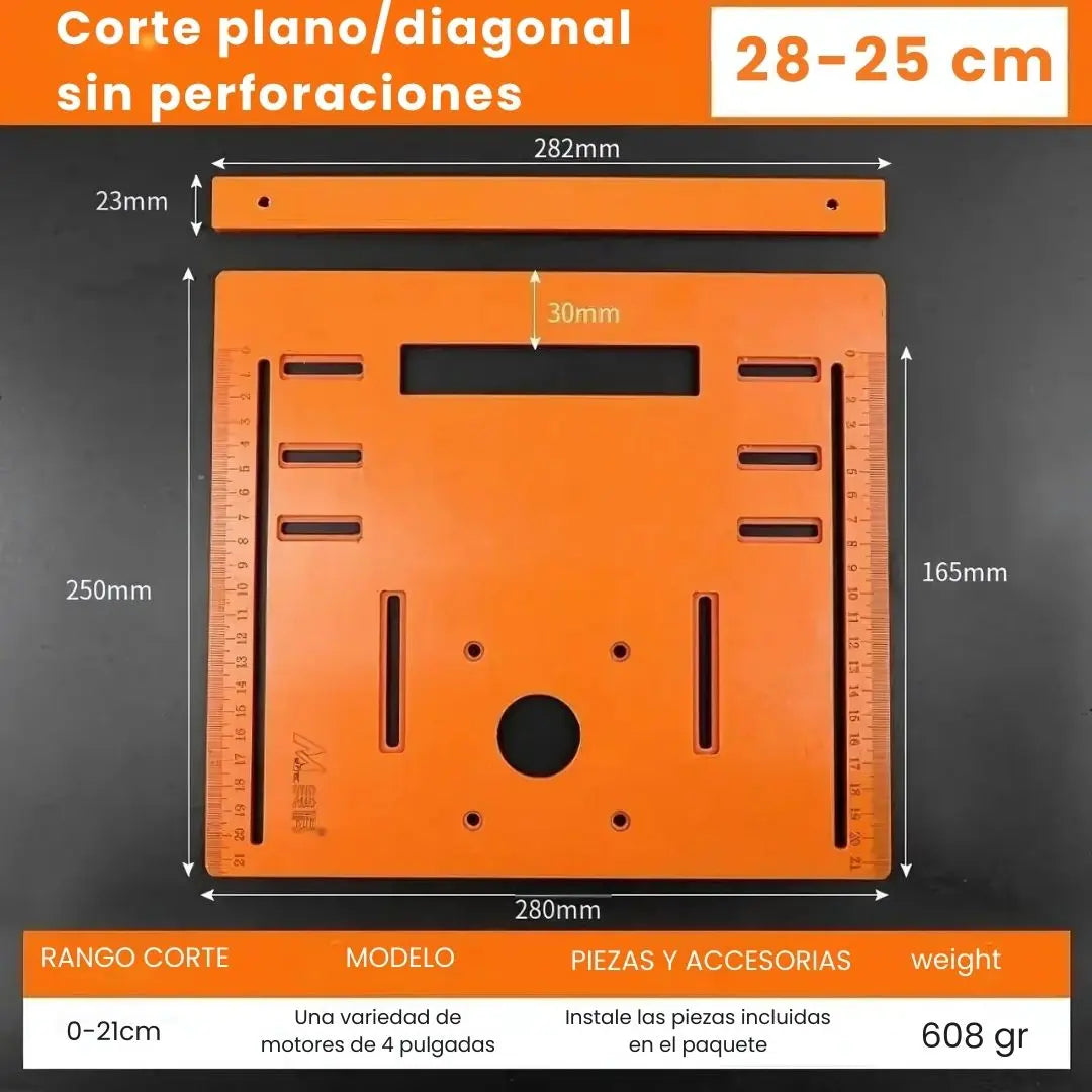 ANGLECUT® BASE GUIA DE CORTE PROFESIONAL PARA SIERRA CIRCULAR