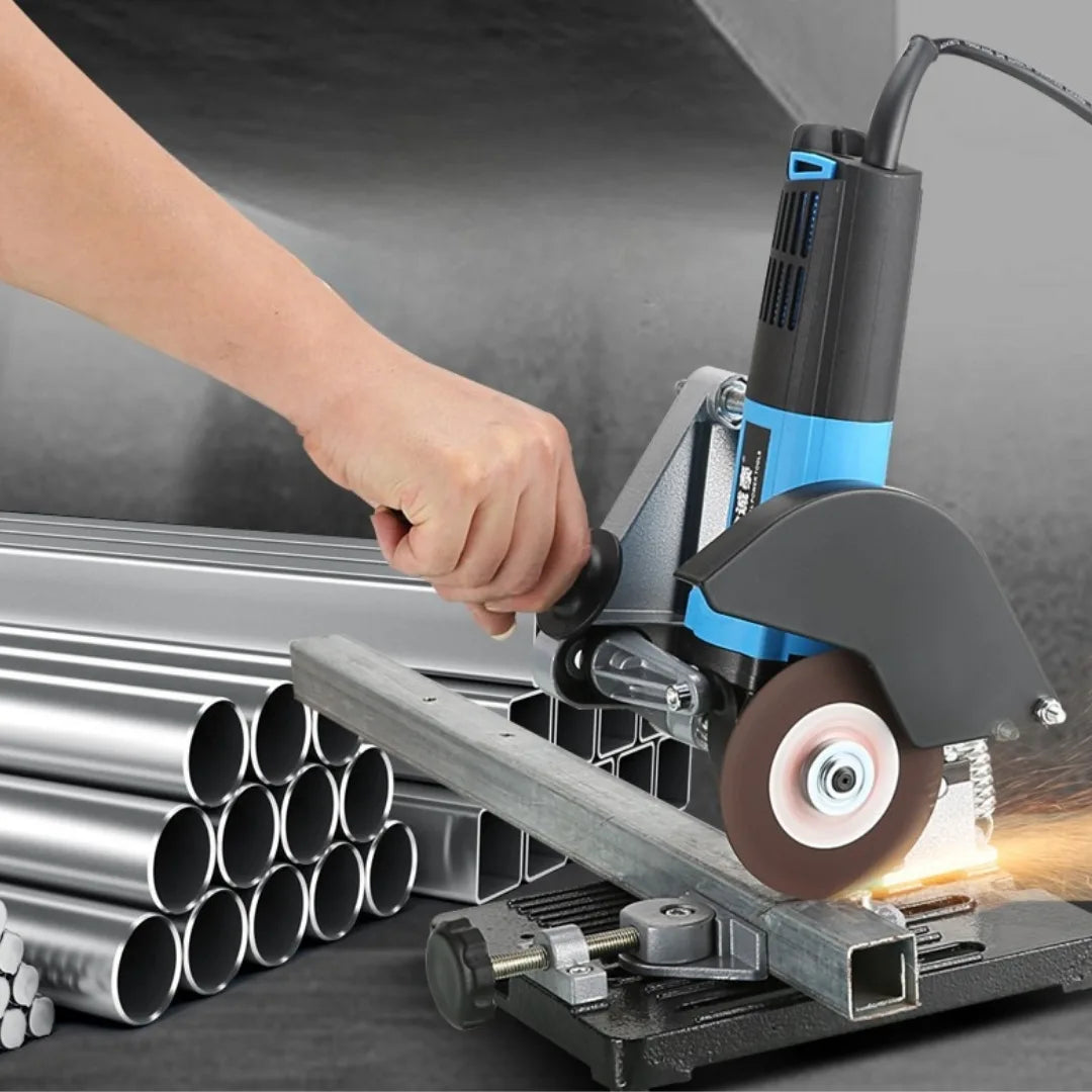 BASECUTTER® SOPORTE DE CORTE  PARA AMOLADORA ANGULAR, CORTA A 90° Y 45°