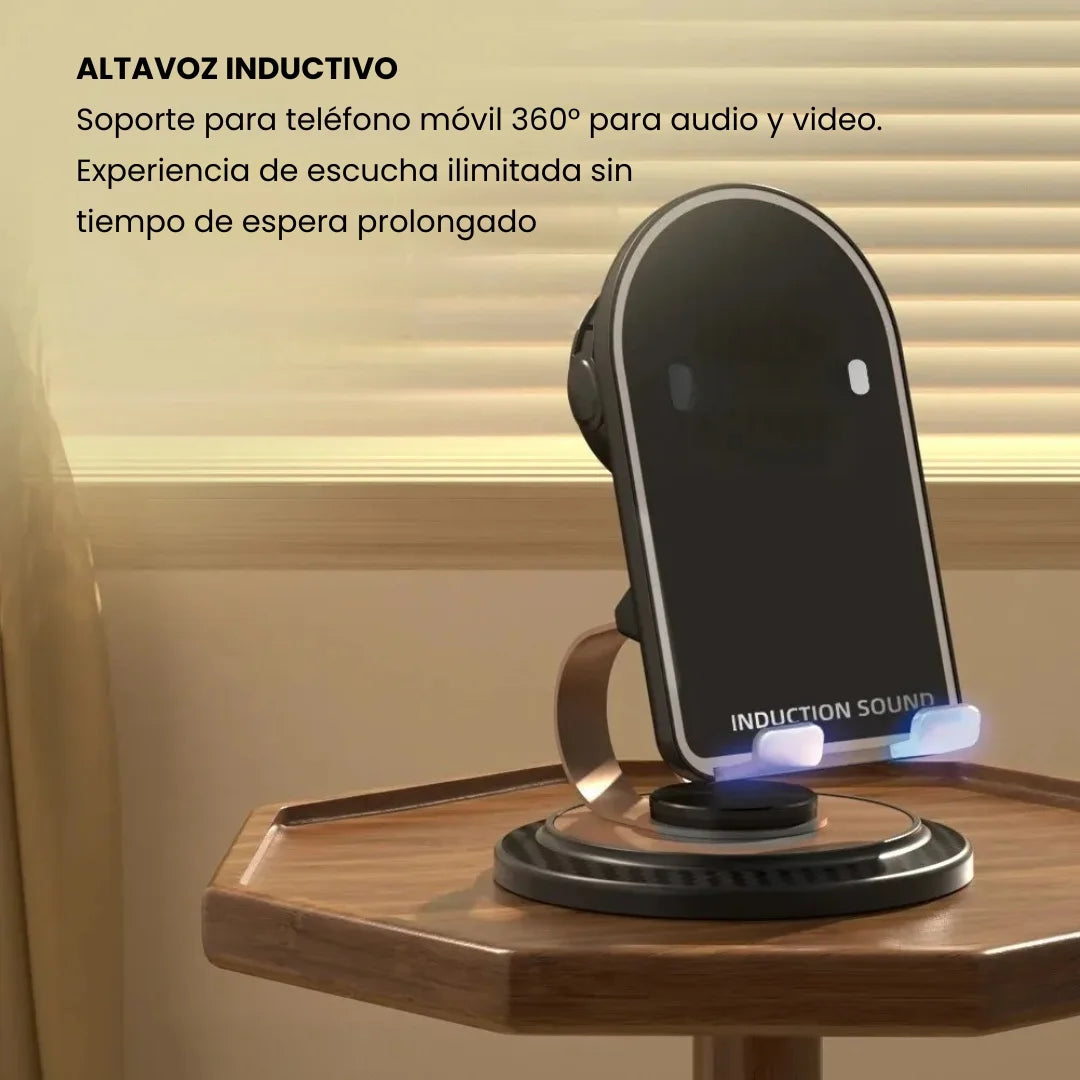 SONYBASE® SOPORTE ALTAVOZ MAGNETICO INTELIGENTE GIRA360° PORTABLE Y UNIVERSAL
