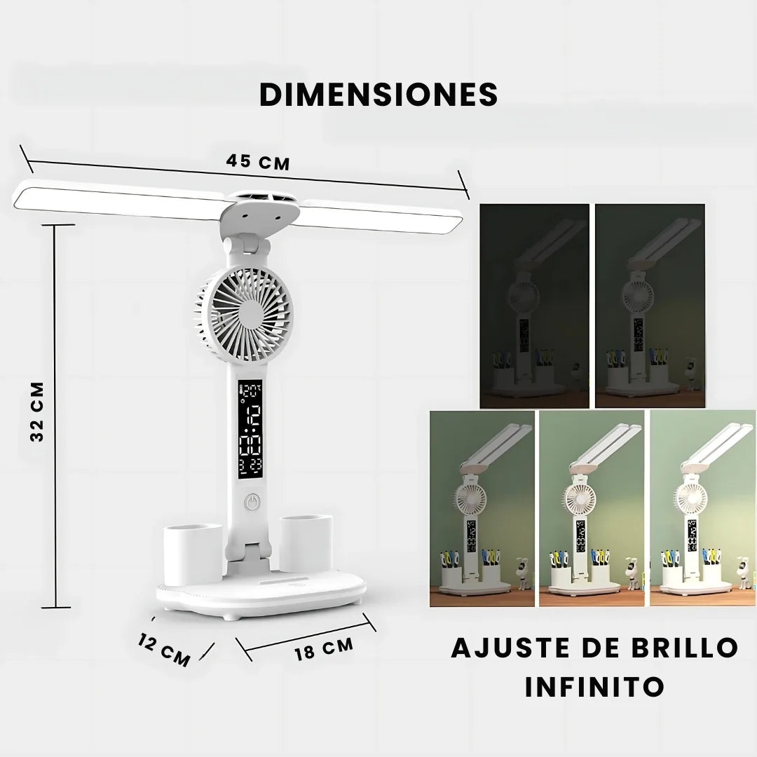VENTILUZ® LAMPARA LED CON VENTILADOR