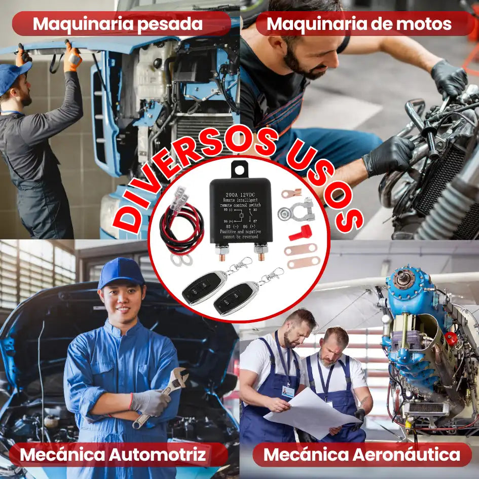 CORTAVOLT® RELE/ INTERRUPTOR REMOTO PARA BATERIAS 12V-24V