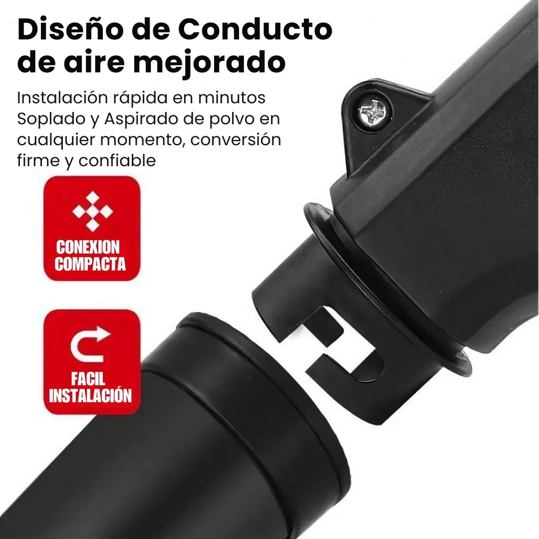 PULI-TURBO® 2EN1 KIT PARA CONVERTIR PULIDORA ANGULAR EN ASPIRADORA Y SOPLADOR