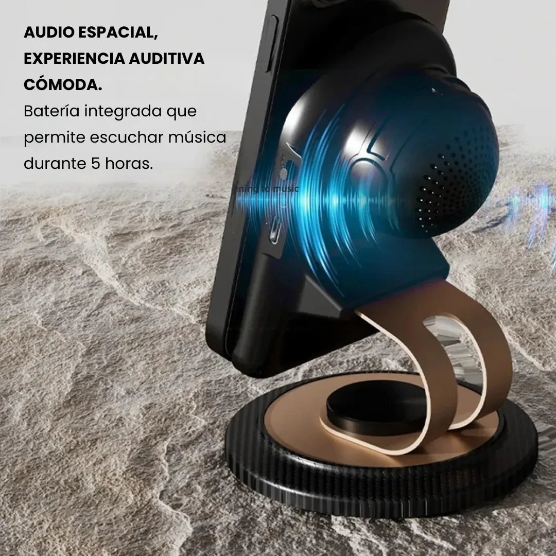 SONYBASE® SOPORTE ALTAVOZ MAGNETICO INTELIGENTE GIRA360° PORTABLE Y UNIVERSAL