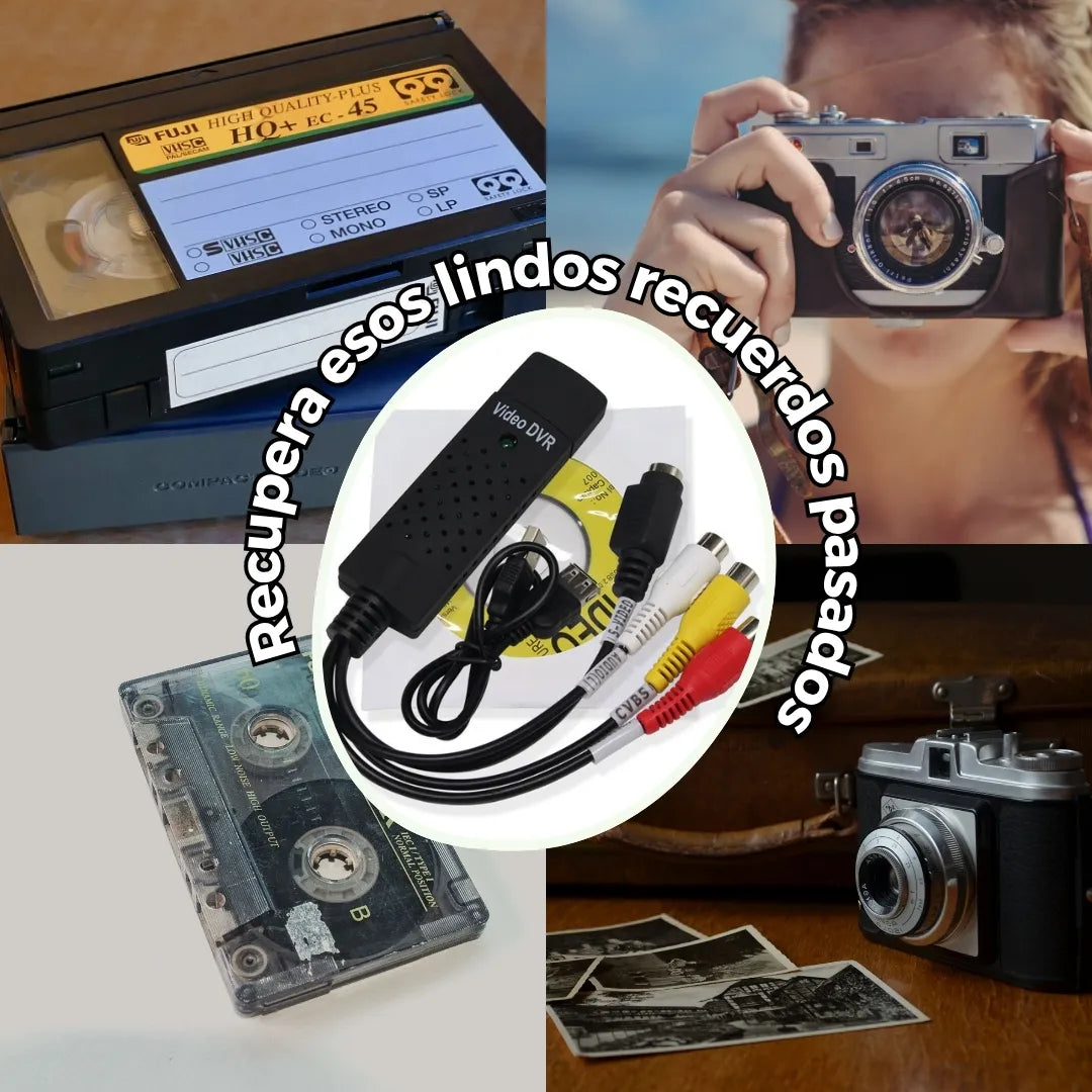 RETROCAP® CONVERTIDOR ANALÓGICO VHS A DIGITAL