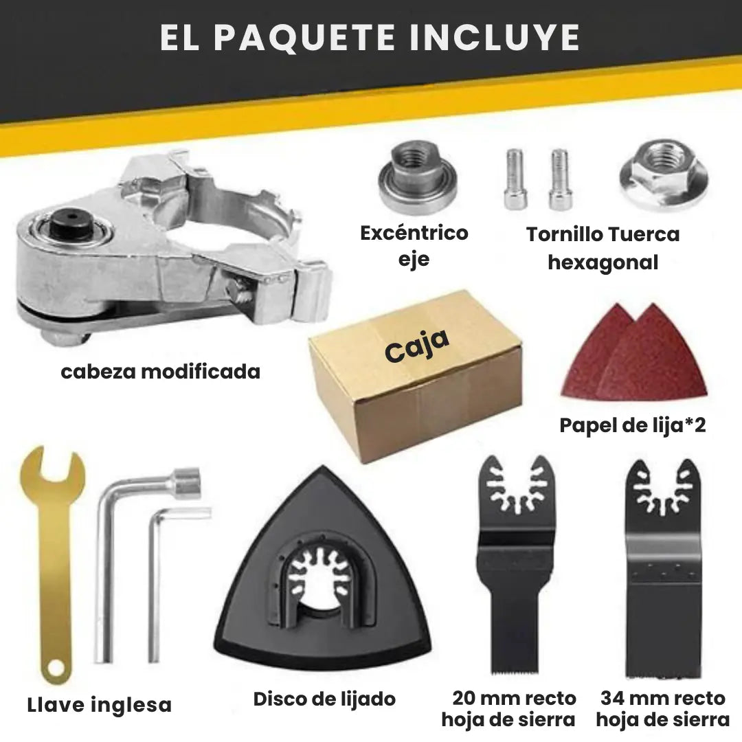 Kit 4 en 1 Pro® para Pulidora con cabezal Universal