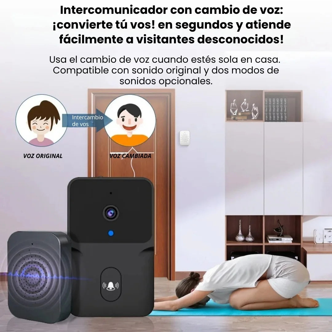 CAMTIM® TIMBRE INTELIGENTE CON CÁMARA HD, ALTAVOZ Y MICRÓFONO