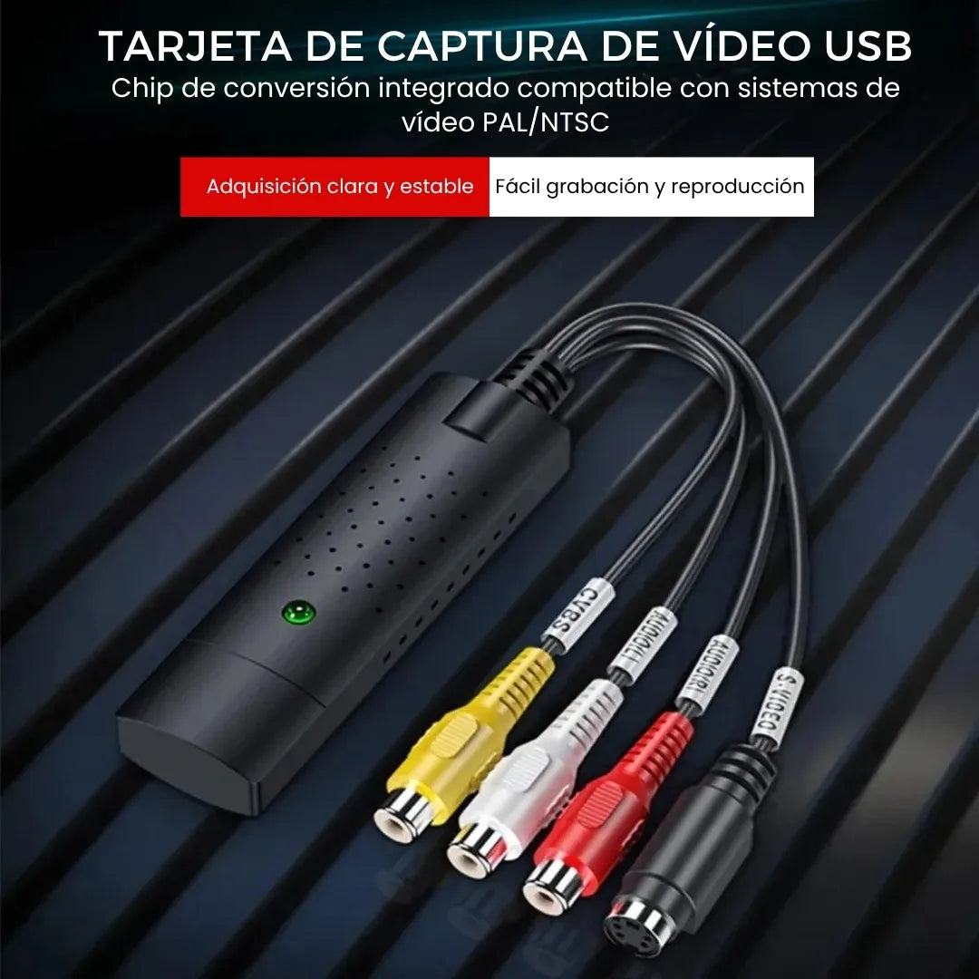 RETROCAP® CONVERTIDOR ANALÓGICO VHS A DIGITAL