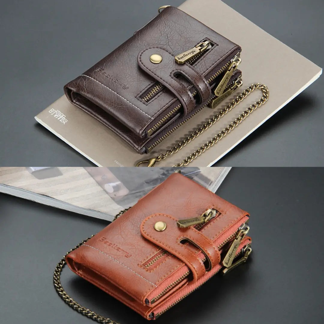 ECOCARTER® BILLETERA RFID CON CADENA, TARJETERA Y MONEDERA