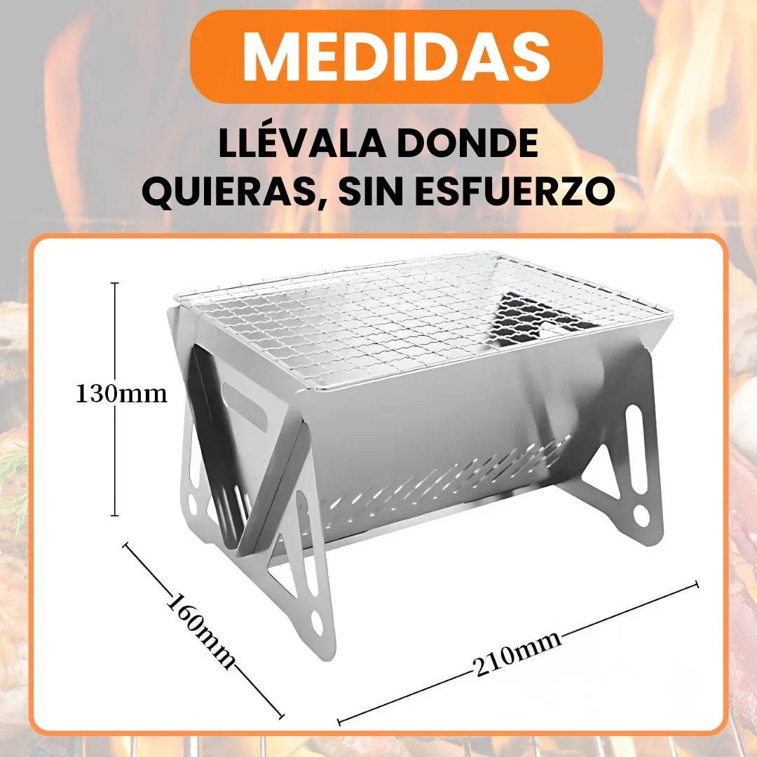 MINIPARRILLA® ASADOR DESMONTABLE DE ACERO INOXIDABLE