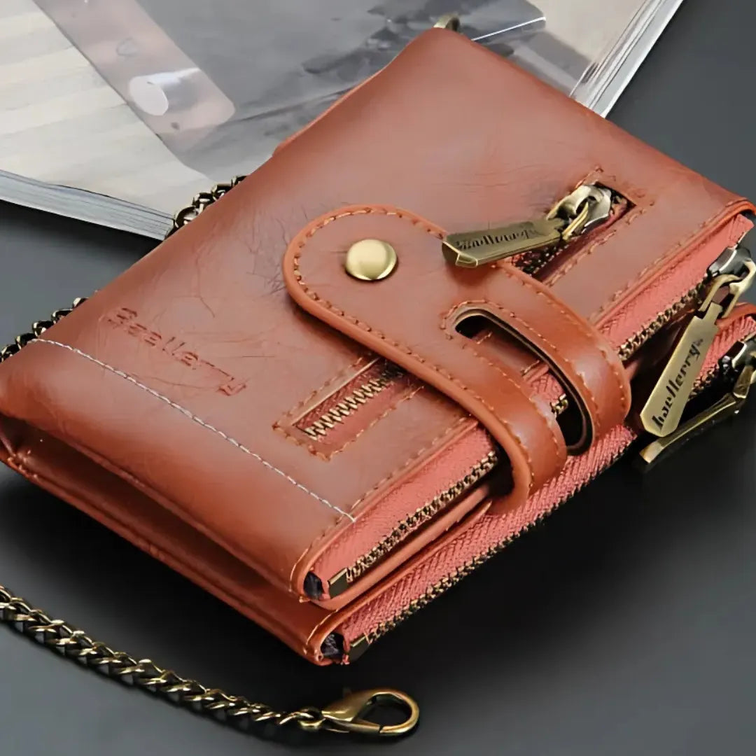 ECOCARTER® BILLETERA RFID CON CADENA, TARJETERA Y MONEDERA