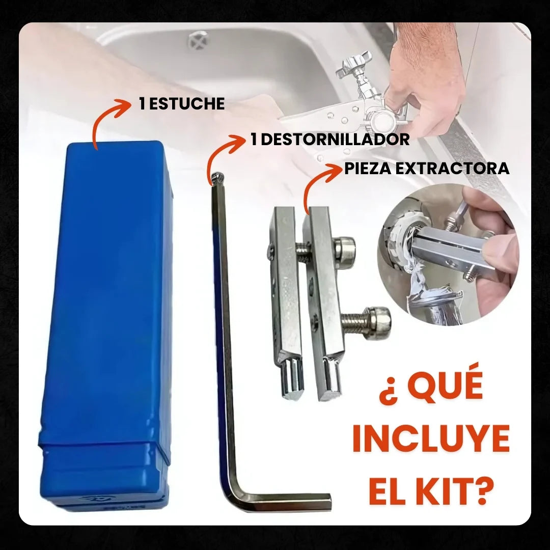 STEELPULL® KIT EXTRACTOR DE PERNOS ROTOS, TUERCAS Y TORNILLOS