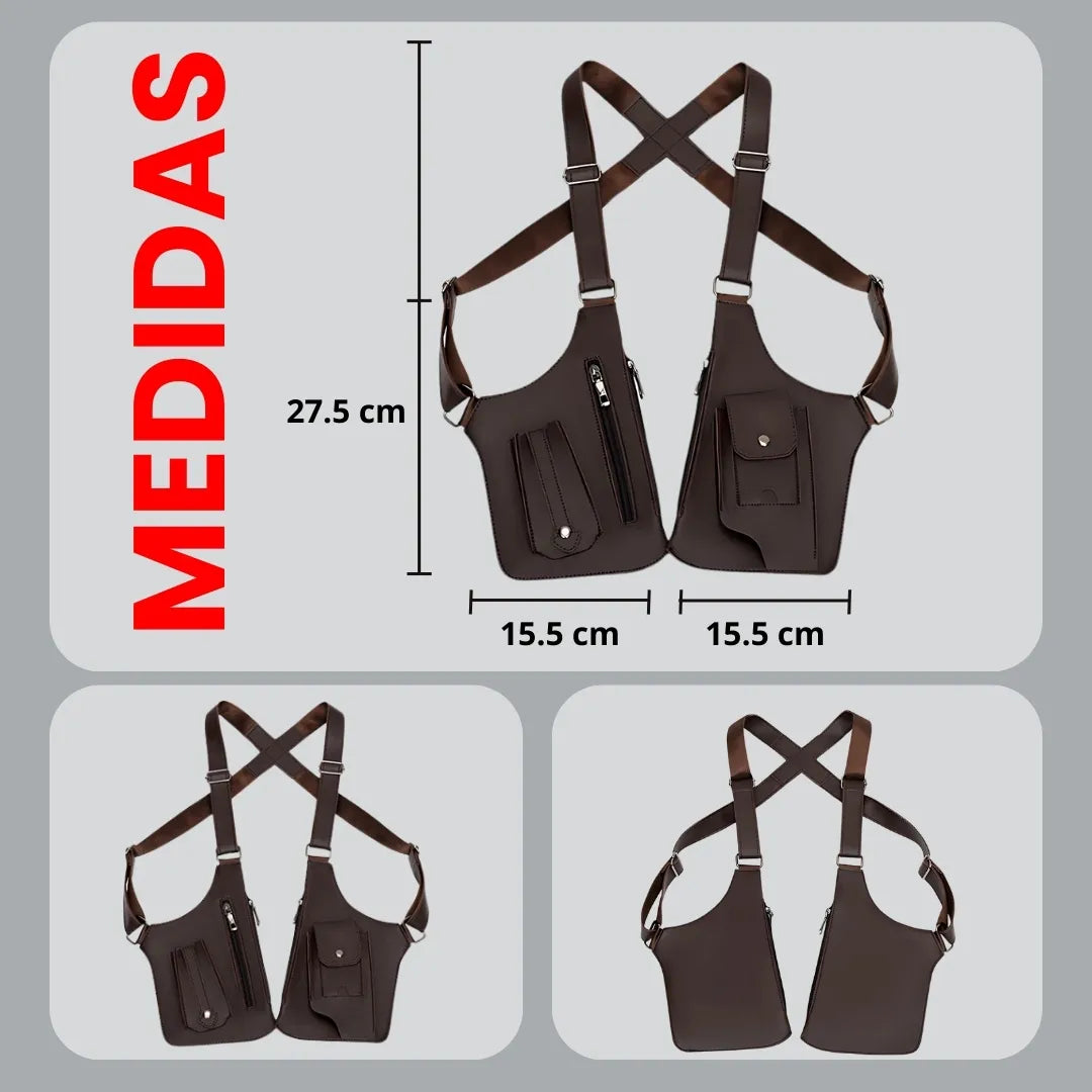 BOLSO FBI® CHALECO TÁCTICO ANTIRROBO