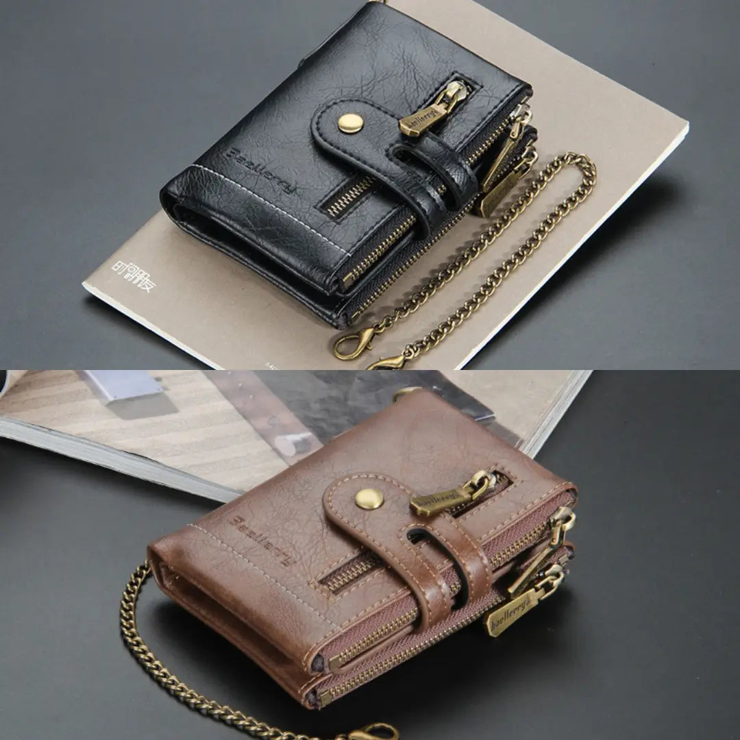 ECOCARTER® BILLETERA RFID CON CADENA, TARJETERA Y MONEDERA