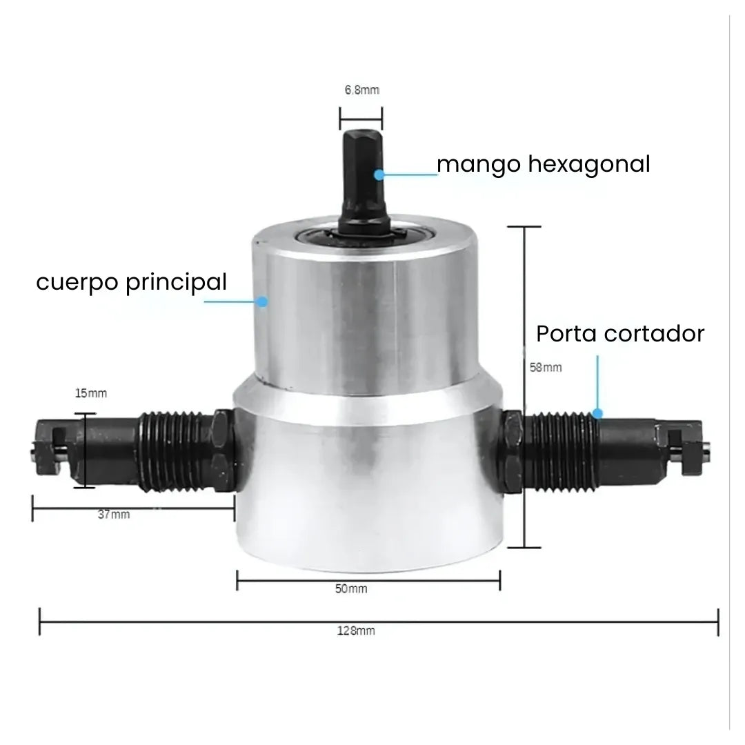 METALSLICE® CORTADOR DE CHAPA PARA TALADROS DE DOBLE CABEZAL