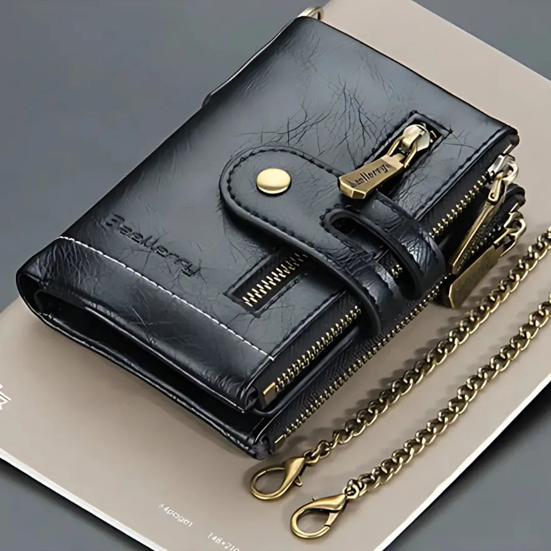 ECOCARTER® BILLETERA RFID CON CADENA, TARJETERA Y MONEDERA