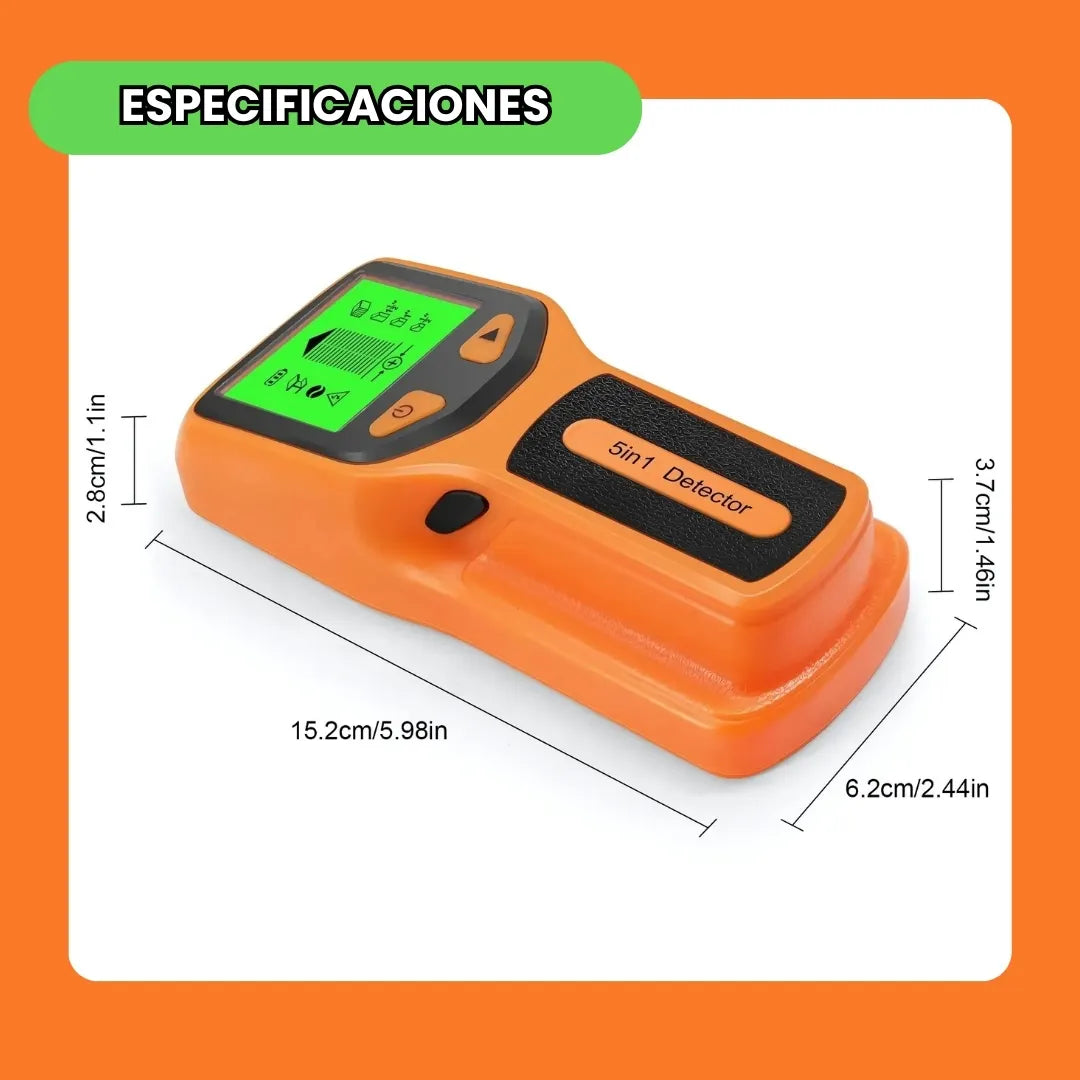 MULTISCAN® DETECTOR REMOTO DE PARED 5 EN 1: ENCUENTRA MADERA, VIGAS Y METAL