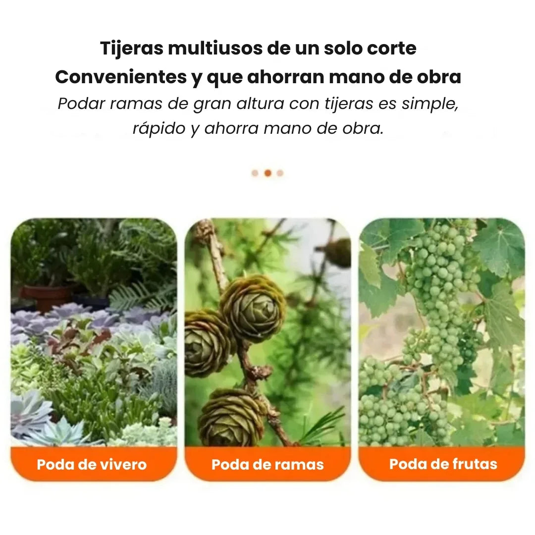 PODAEXTEN® TIJERA PODADORA DE POLEA DE GRAN ALTURA EN ACERO REFORZADO