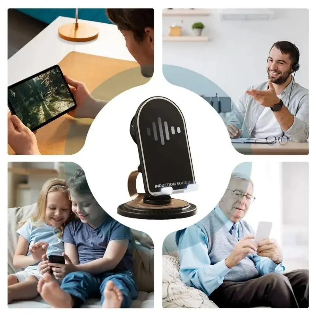 SONYBASE® SOPORTE ALTAVOZ MAGNETICO INTELIGENTE GIRA360° PORTABLE Y UNIVERSAL