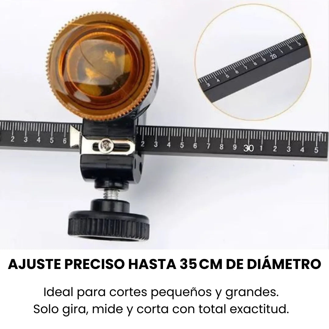 CORTVID®  CORTADOR DE VIDRIO CIRCULAR CON VENTOSA Y CALIBRE DE BRUJULA