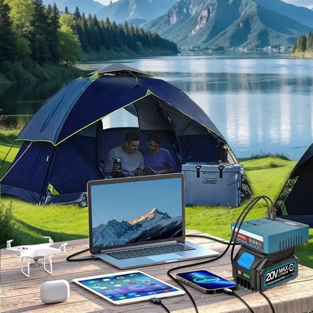 VOLTGO® INVERSOR PORTATIL PARA BATERIAS DE LITIO 120V/220W