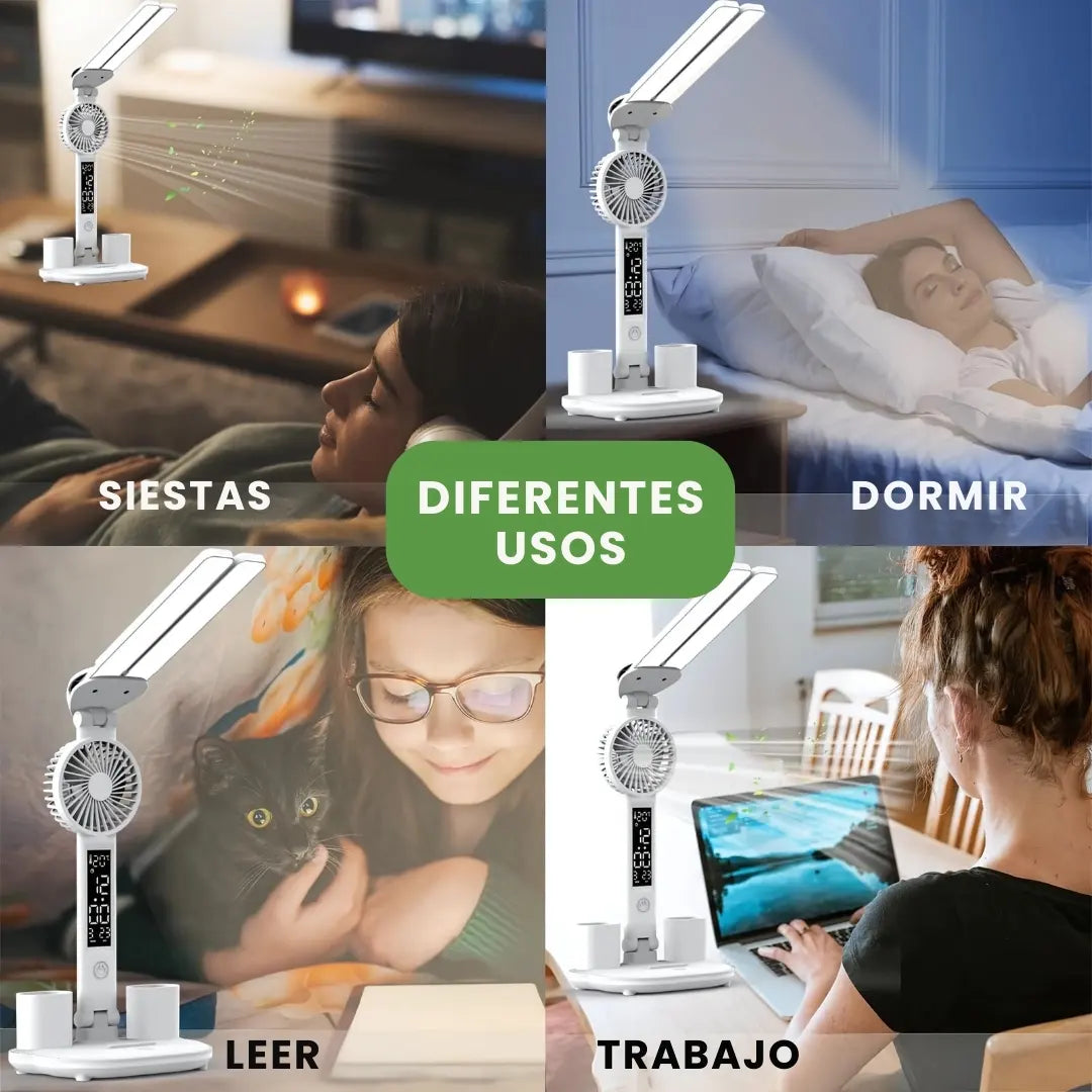 VENTILUZ® LAMPARA LED CON VENTILADOR