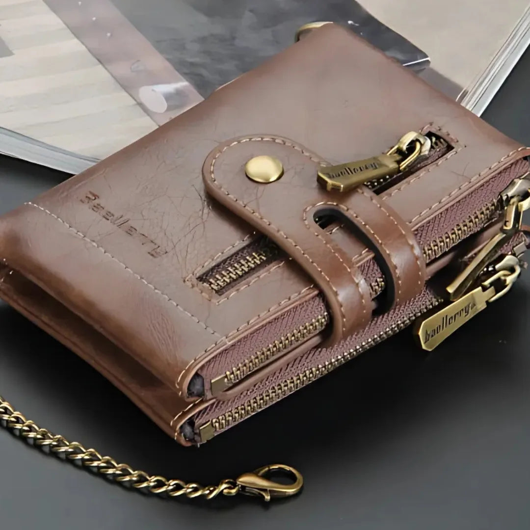 ECOCARTER® BILLETERA RFID CON CADENA, TARJETERA Y MONEDERA