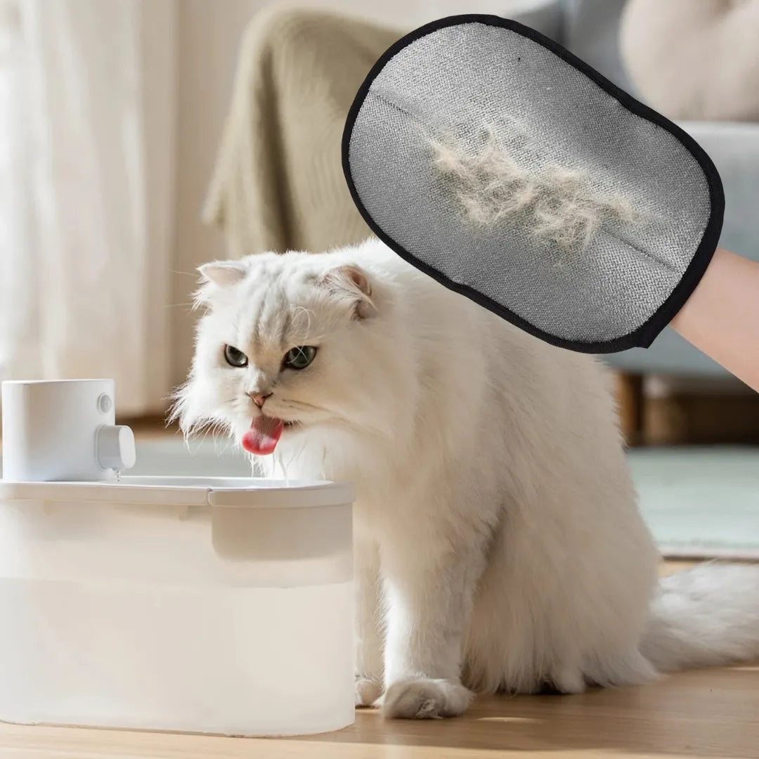 PELOSPET®  GUANTE DE TELA ESTÁTICA PARA RECOGER PELO SUELTO DE LAS MASCOTAS